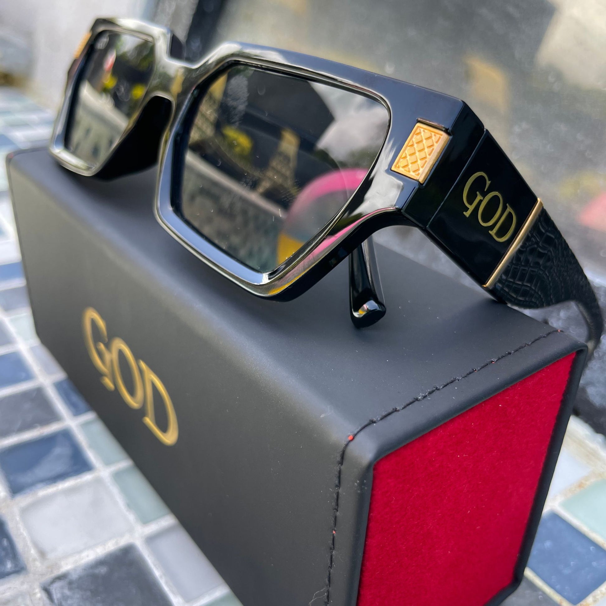 Flat Top Rectangular Sunglasses