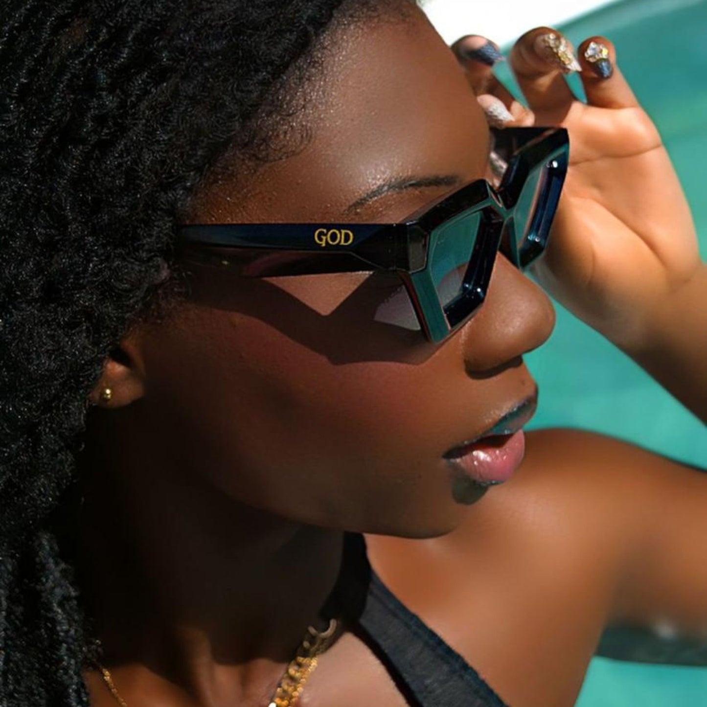 Geometric Cat-Eye Sunglasses