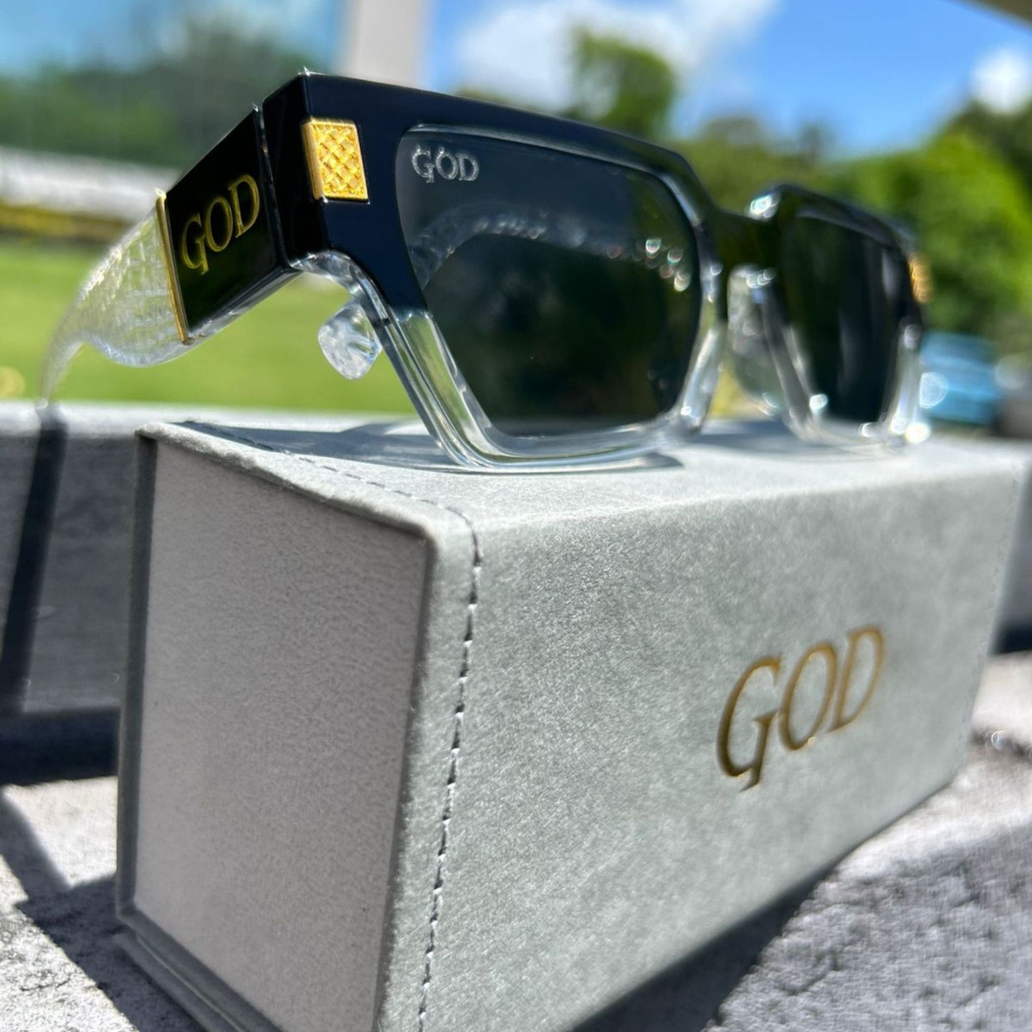  Flat Top Rectangular Sunglasses